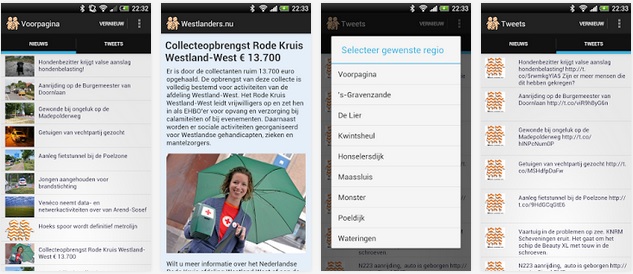 Android app Westlanders.nu gratis verkrijgbaar