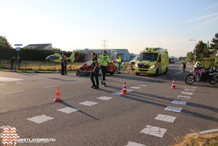 Motorrijder ernstig gewond bij ongeluk Zwethlaan