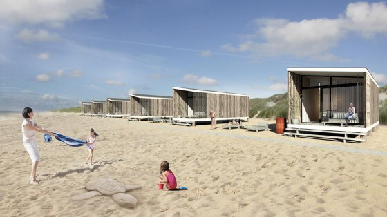 Bezwaar natuurorganisaties tegen bouw 35 strandhuisjes Kijkduin