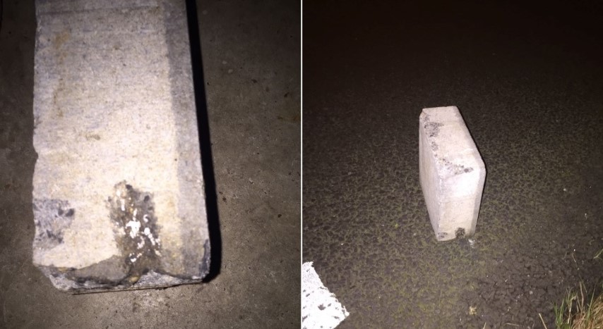 Wie plaatste een betonblok op de weg en een balk op het spoor?