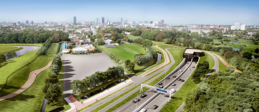 Aanleg Rotterdamsebaan: Werkzaamheden A4 knooppunt Ypenburg