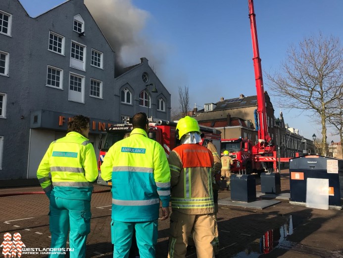 Grote brand bij sportschool Maassluis