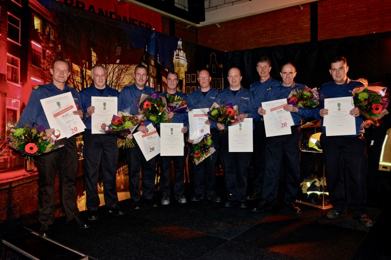 Brandweer Haaglanden trots op jubilarissen én werkgevers