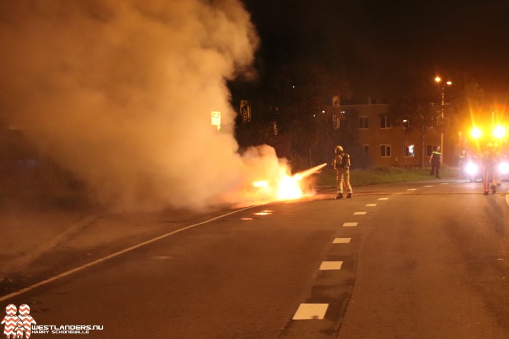 Autobrand aan de Jogchem van der Houtweg
