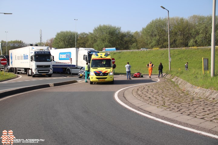 Motorrijder licht gewond bij ongeluk Coldenhovelaan