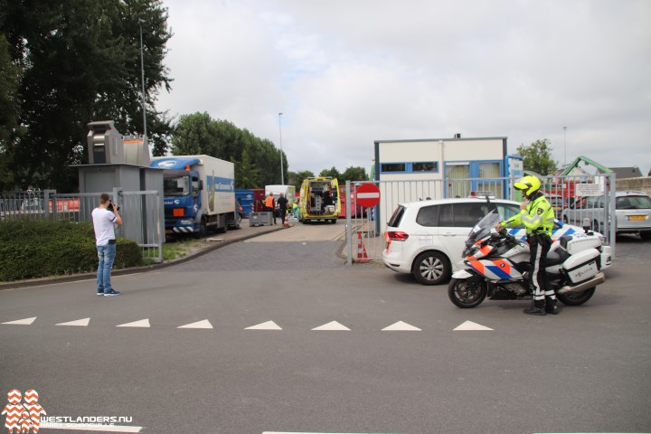 Gewonde bij ongeluk op Naaldwijkse gemeentewerf
