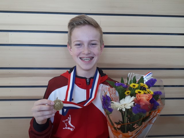 Jesse Olsthoorn 4-voudig Nederlands kampioen turnen