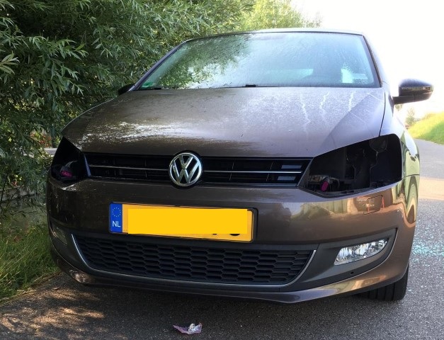 Koplampen gestolen uit Volkswagen Polo