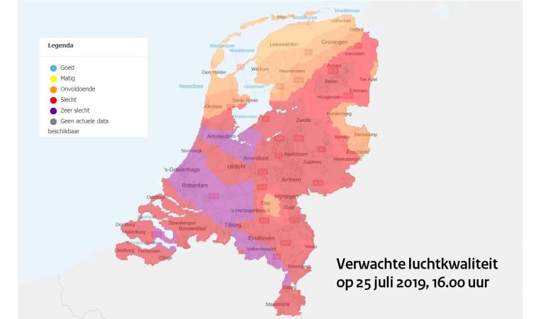 Smogalarm in delen van Nederland