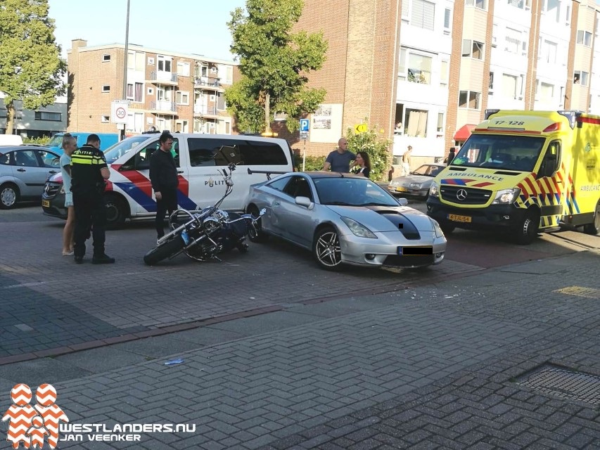 Motorrijder gewond bij ongeluk P.C.Hooftlaan