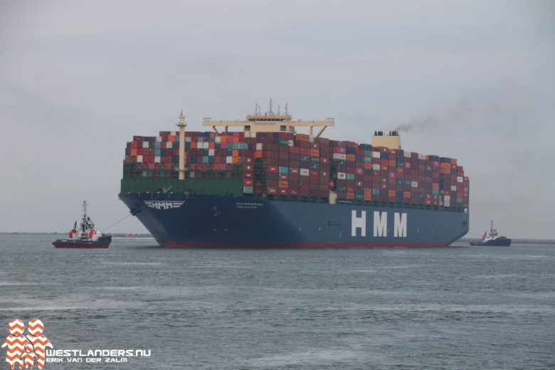 Grootste containerschip ter wereld bij Maasvlakte