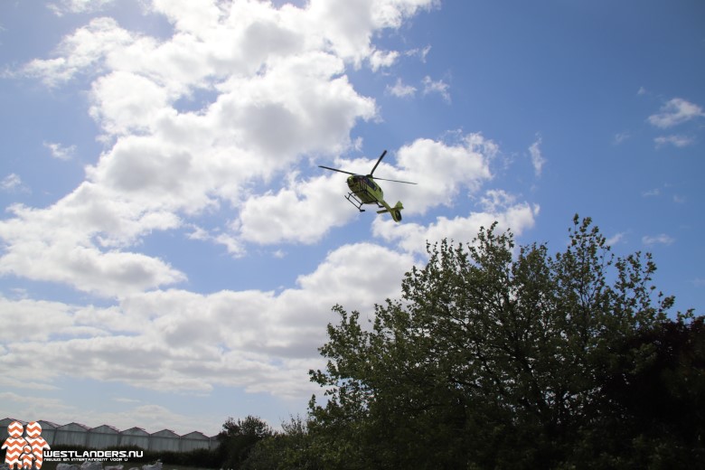 Traumahelikopter inzet aan de Papelaan