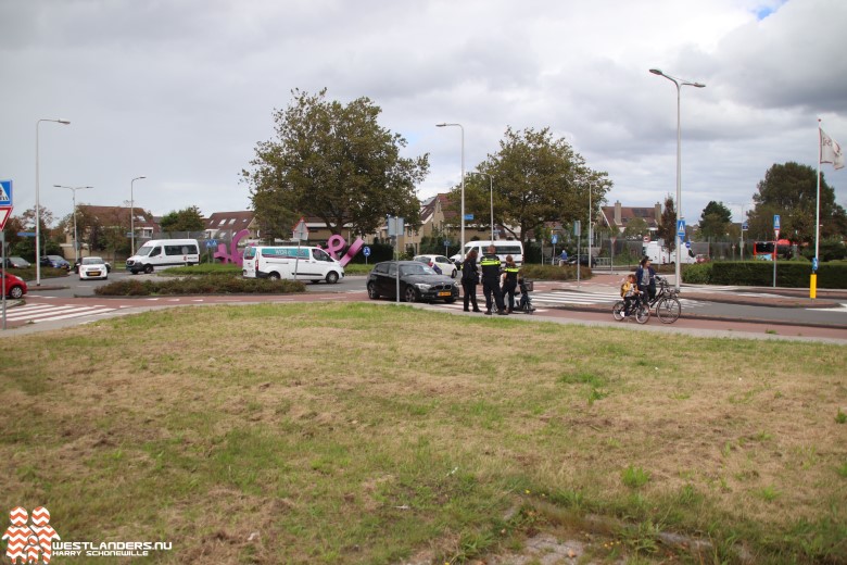 Ongeluk bij rotonde Middel Broekweg
