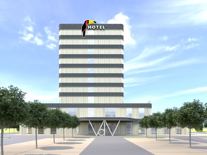 Start bouw hotel in de Harnaschpolder