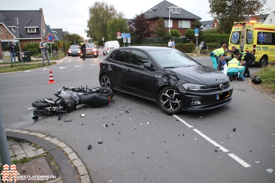Motorrijder gewond bij ongeluk Noordweg