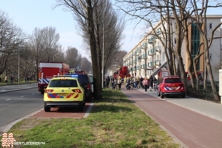 Vijf gewonden bij grote brand Erasmusweg