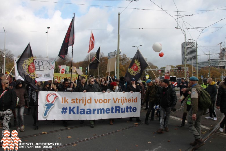 Flinke opkomst bij coronaprotest in Den Haag