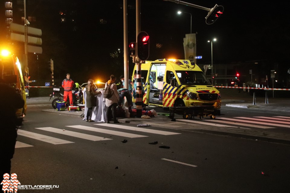 Scooterrijder zwaar gewond bij ongeluk Erasmusplein