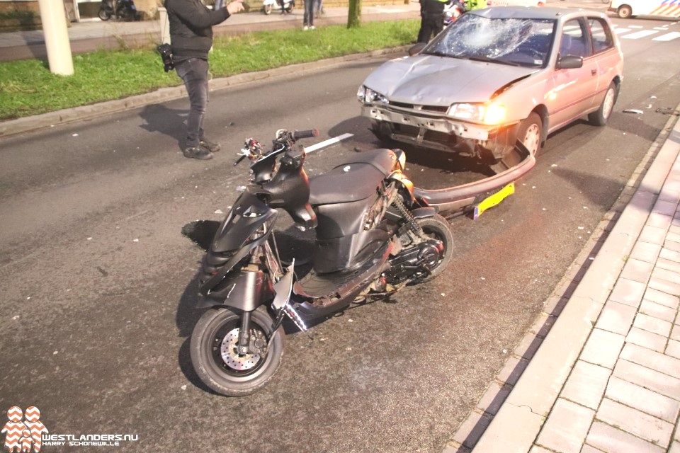 Scooterrijder ernstig gewond bij ongeluk Erasmusweg