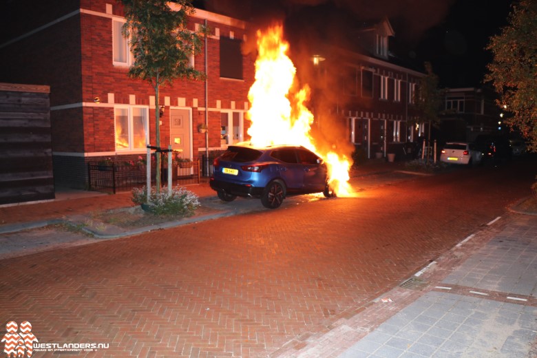 Flinke autobrand aan de Sint Marcusstraat
