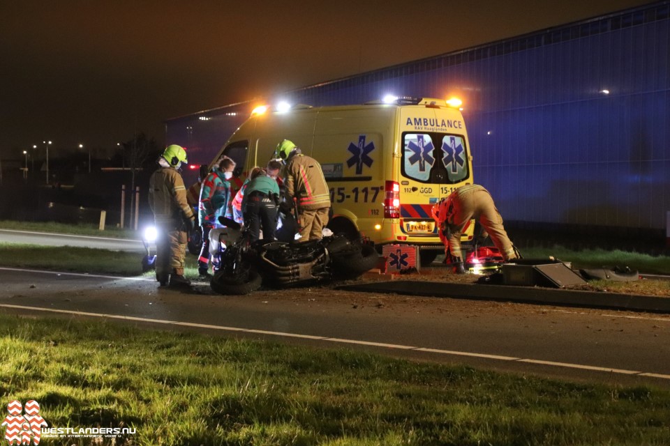 Motorrijder gewond bij ongeluk Noordlandseweg