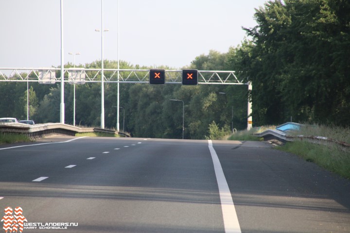 Rijksweg A20 dit weekend afgesloten voor verkeer