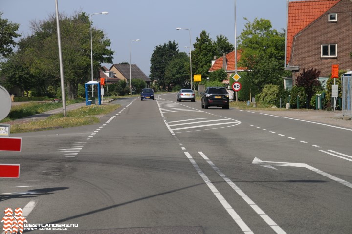 Nieuwe rotonde N467 Naaldwijkseweg in april 2018