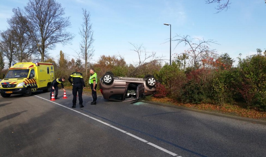 Automobilist gewond bij ongeval Westlandseweg