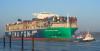 Maiden trip grootste LNG containerschip ter wereld