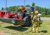 Landbouwvoertuig in brand bij oprit A20 