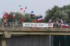 Weer vlaggenprotest bij viaduct A20