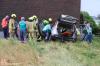 Automobilist bekneld na ongeluk bij Oranjesluis
